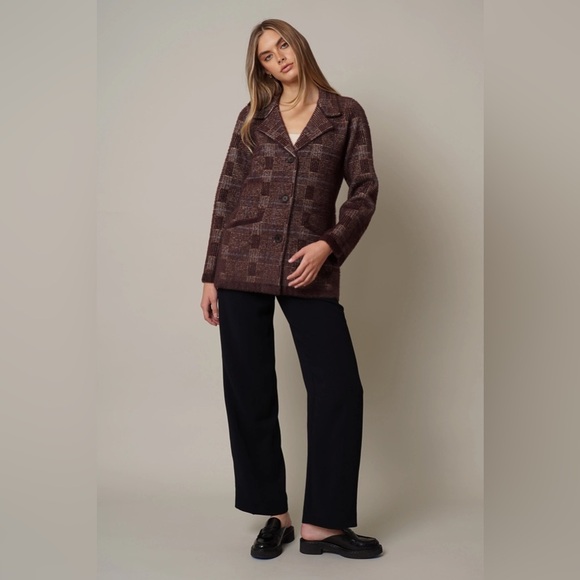 CyrusNWT Size Medium Stockholm Plaid Mink Jacket